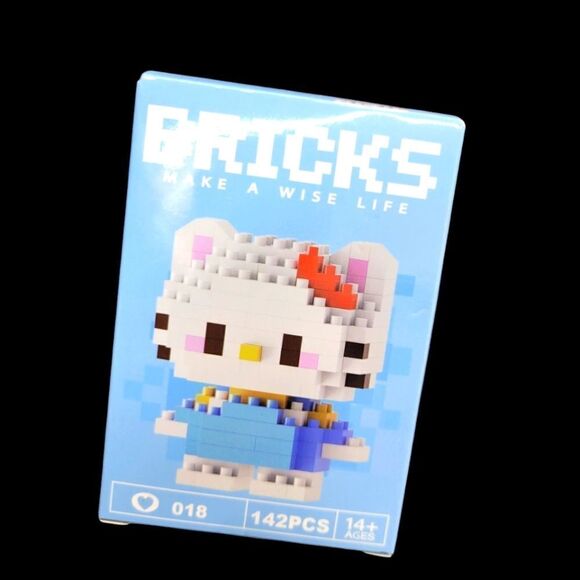 Brand New Hello Kitty Blue Bricks Lego Figure - Picture 1 of 5
